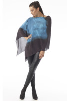 Leather Laced Poncho - Bimini Blue (XL) - Image 2