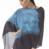 Leather Laced Poncho - Bimini Blue (XL)