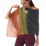 Leather Laced Poncho - Amber, Olive, Black - Image 3