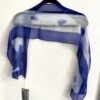 One-of-a-Kind Beaded Scarf: Blue Bayou