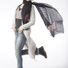Silver Eclipse Wrap: Black & Plum