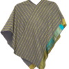 Jazz Poncho (Cotton with silk border)