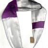 Silver and Purple Pops Infinity Scarf