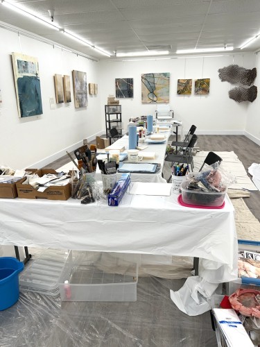 Mixed Media and You Workshop SetUp